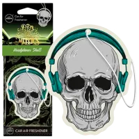 Aromatizator auto Aroma Car Cellulose Dia de Los Muertos Headphones Skull Proaspăt / / pe oglindă