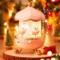 Proiector de stele Night Light Projector Bunny"s Carousel WH-E11 1+ / Blue Pink photo 2