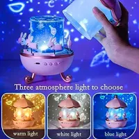 Proiector de stele Night Light Projector Bunny"s Carousel WH-E11 1+ / Blue Pink photo 5