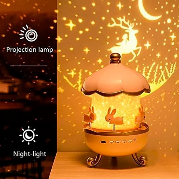 Проектор звезд Night Light Projector Bunny"s Carousel WH-E11 1+ / Синий Розовый photo 7 Проектор звезд Night Light Projector Bunny"s Carousel WH-E11 1+ / Синий Розовый photo 7