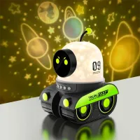 Proiector de stele Night Light Projector Robot 09 Spacewalker WH-E03 1+ / Black White photo 2