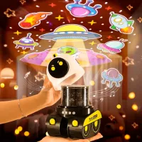 Proiector de stele Night Light Projector Robot 09 Spacewalker WH-E03 1+ / Black White photo 3