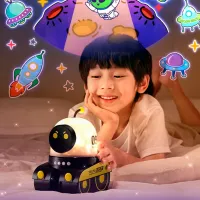 Proiector de stele Night Light Projector Robot 09 Spacewalker WH-E03 1+ / Black White photo 5