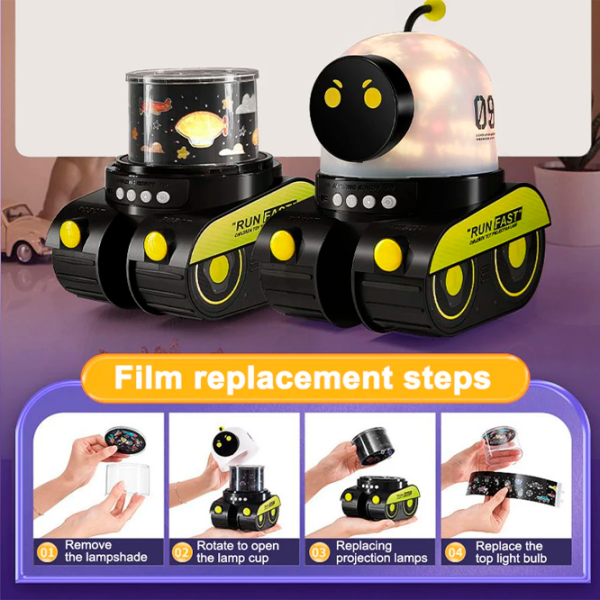 Проектор звезд Night Light Projector Robot 09 Spacewalker WH-E03 1+ / Черный Белый photo 8 Проектор звезд Night Light Projector Robot 09 Spacewalker WH-E03 1+ / Черный Белый photo 8