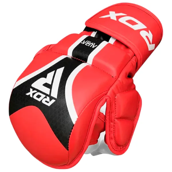 Боевые перчатки RDX Aura Plus T-17 Grappling / Взрослый / L / Красный photo 4 Боевые перчатки RDX Aura Plus T-17 Grappling / Взрослый / L / Красный photo 4
