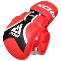 Боевые перчатки RDX Aura Plus T-17 Grappling / Взрослый / L / Красный photo 4