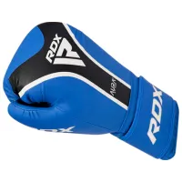 Боевые перчатки RDX Aura Plus T-17 Бокс / Взрослый / 10 oz / Синий photo 3