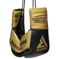 Боевые перчатки RDX Mark Pro Training Tri Lira 1 Бокс / Взрослый / 10 oz / Золото photo 2