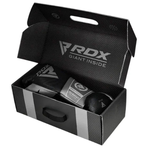 Mănuși de lupte RDX Mark Pro Fight Tri Korta 1 Box / Copii / 8 oz / Silver photo 4 Mănuși de lupte RDX Mark Pro Fight Tri Korta 1 Box / Copii / 8 oz / Silver photo 4