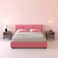 Кровать My-Style my-Sia 180 x 200 см / Фанера / Розовый photo 7