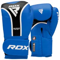 Боевые перчатки RDX Aura Plus T-17 Бокс / Взрослый / 10 oz / Синий