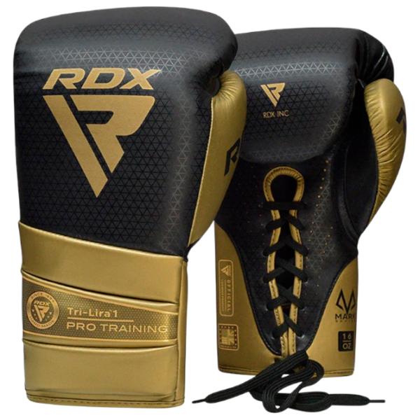 Mănuși de lupte RDX Mark Pro Training Tri Lira 1 Box / Adult / 16 oz / Gold photo 1 Mănuși de lupte RDX Mark Pro Training Tri Lira 1 Box / Adult / 16 oz / Gold photo 1