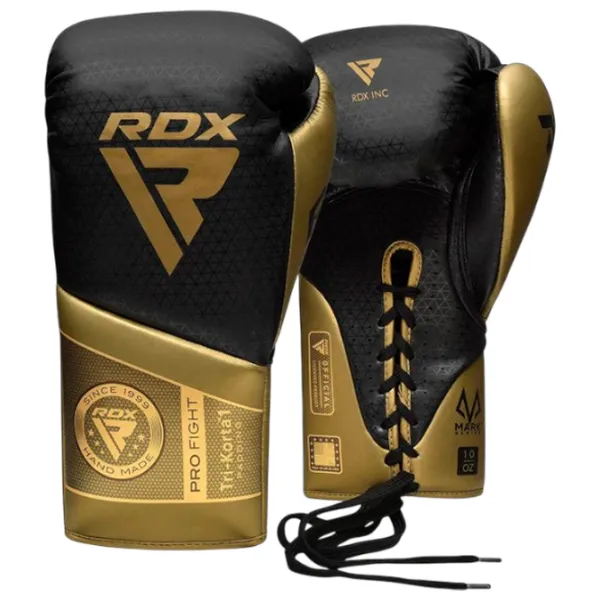 Mănuși de lupte RDX Mark Pro Fight Tri Korta 1 Box / Copii / 8 oz / Gold photo 1 Mănuși de lupte RDX Mark Pro Fight Tri Korta 1 Box / Copii / 8 oz / Gold photo 1