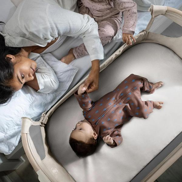 Pat pentru copii Maxi-Cosi Co-Sleeper Iora Air Classic 0 luni - 6 luni / Beige photo 6