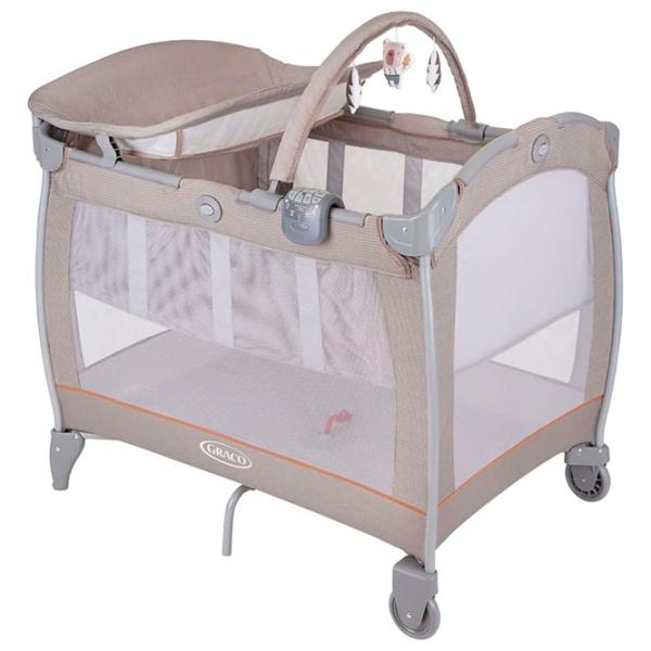 Pat pentru copii Graco Electra Little Adventures 0 luni - 3 ani / Beige photo 1