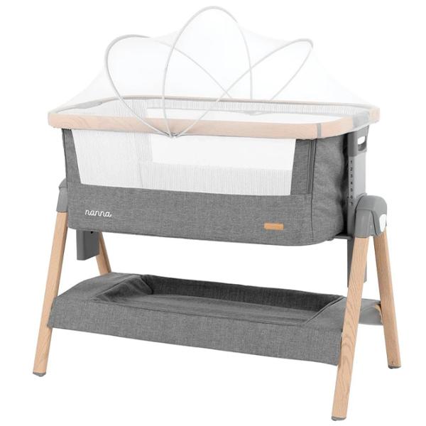 Детская кровать Kikka Boo Nanna 0 месяцев - 6 месяцев / Dark Grey photo 2 Детская кровать Kikka Boo Nanna 0 месяцев - 6 месяцев / Dark Grey photo 2