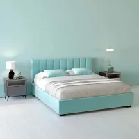 Кровать My-Style my-Sia 200 x 200 см / Фанера / Голубой photo 4