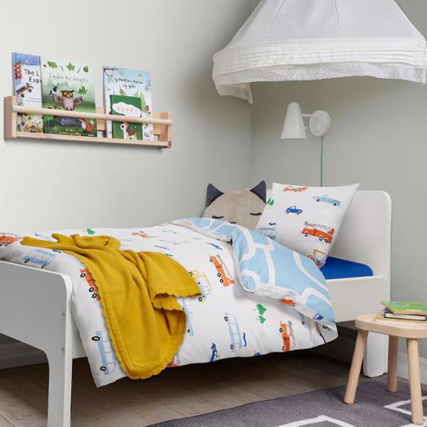 Детское постельное бельё Ikea Bergfink (5702875) Хлопок/ Белый Разноцветный photo 7 Детское постельное бельё Ikea Bergfink (5702875) Хлопок/ Белый Разноцветный photo 7