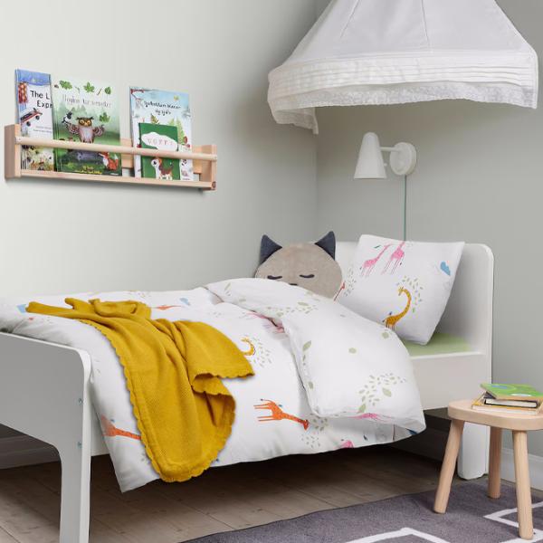 Детское постельное бельё Ikea Bergfink (5703157) Хлопок/ Белый Зелёный photo 9
