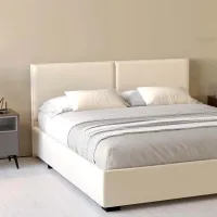 Кровать My-Style my-Bria 200 x 200 см / Фанера / Бежевый photo 5