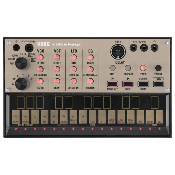 Sintetizator digital Korg Volca Keys  / 3 voci / Plastic / Brown photo 1