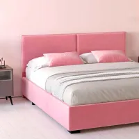Кровать My-Style my-Bria 140 x 200 см / Фанера / Розовый photo 5