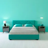 Кровать My-Style my-Zara 200 x 200 см / Фанера / Бирюзовый photo 2