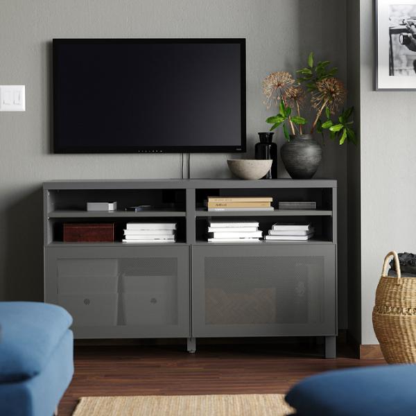 Тумба под телевизор Ikea Besta/Mortviken/Stubbarp 74 x 120 x 42см / ДСП photo 2 Тумба под телевизор Ikea Besta/Mortviken/Stubbarp 74 x 120 x 42см / ДСП photo 2