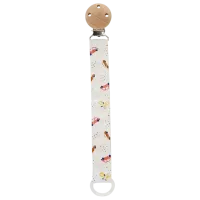 Clip pentru suzetă universal Premaman Cars Unisex / 0 luni - / Latex / White photo 2