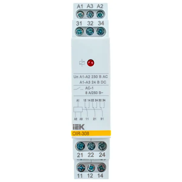 Releu intermediar IEK OIR 230 V / 50 Hz photo 2 Releu intermediar IEK OIR 230 V / 50 Hz photo 2
