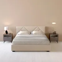 Кровать My-Style my-Zara 160 x 200 см / Фанера / Кремовый photo 2
