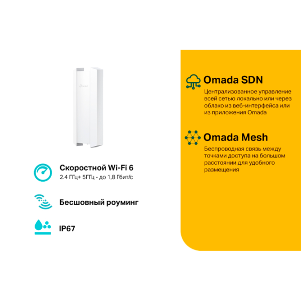 Точка доступа TP-Link EAP610-Outdoor Белый photo 4