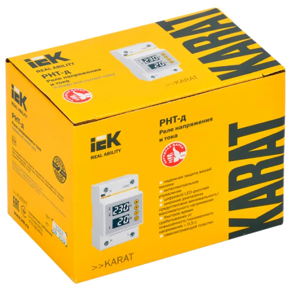 Releu control tensiune IEK RNT-d 220 V / 50 - 60 Hz photo 3