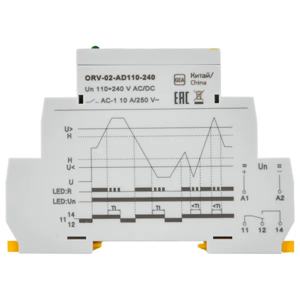 Releu control tensiune IEK ORV 240 V / 45 - 65 Hz photo 7