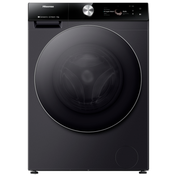 Mașină de spălat Hisense WF7S1247BB 12 kg / 1400 rpm / Black photo 1