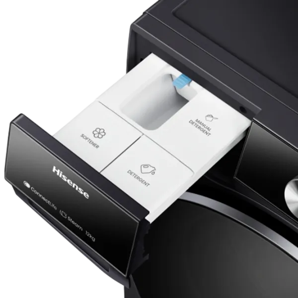 Mașină de spălat Hisense WF7S1247BB 12 kg / 1400 rpm / Black photo 8