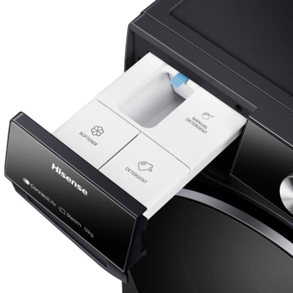 Mașină de spălat Hisense WF7S1247BB 12 kg / 1400 rpm / Black photo 8