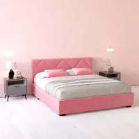 Кровать My-Style my-Zoea 140 x 200 см / Фанера / Розовый photo 4