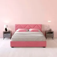 Кровать My-Style my-Zoea 140 x 200 см / Фанера / Розовый photo 7