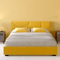 Кровать My-Style my-Lilu 200 x 200 см / Фанера / Желтый photo 2