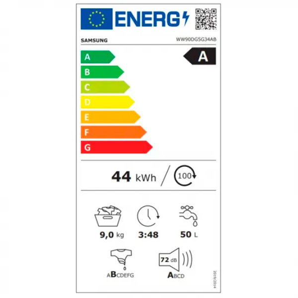 Стиральная машина Samsung WW90DG5G34ABLE 9 кг / 1400 об/мин / Черный photo 10