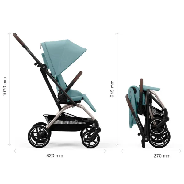 Cărucior pentru copil Cybex Eezy S Twist +2 524000111/ Stormy Blue photo 9