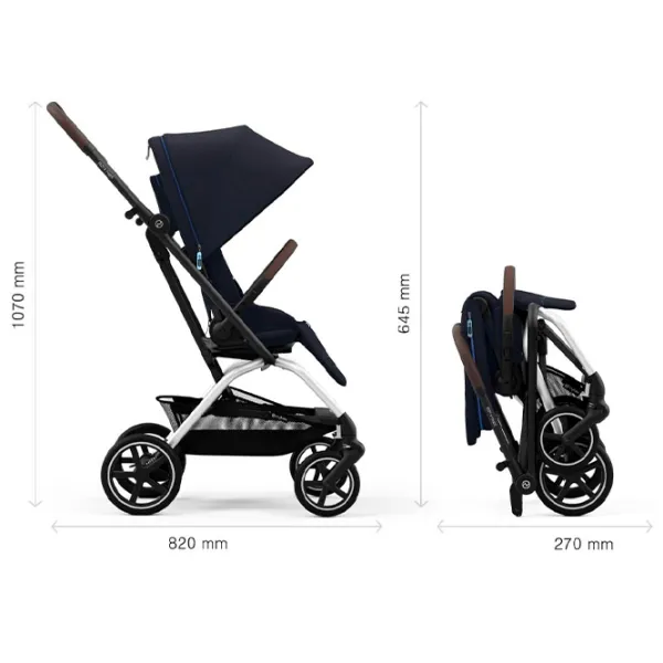 Cărucior pentru copil Cybex Eezy S Twist +2 524000103/ Dark Blue photo 9