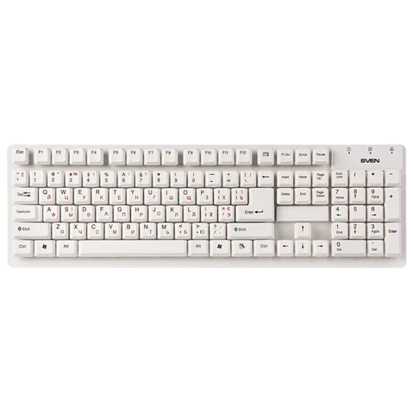 Клавиатура Sven Standard 301 Проводная / Белый photo 1