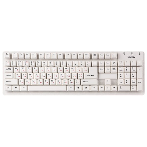Клавиатура Sven Standard 301 Проводная / Белый photo 1
