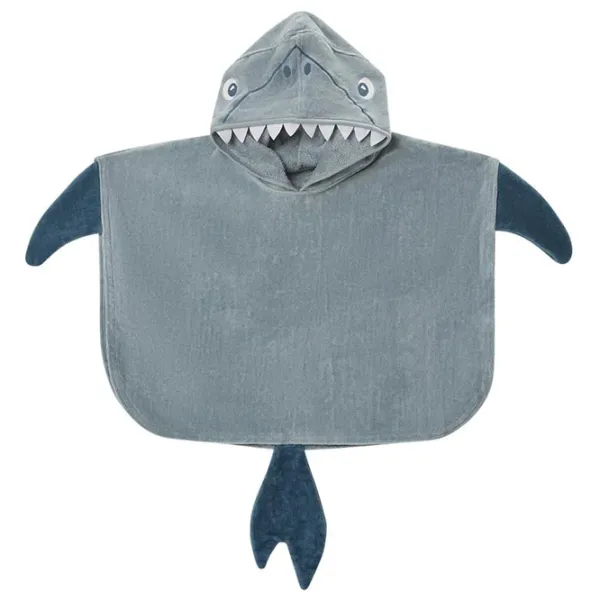 Детское полотенце Premaman Poncho Shark 48 x 42 см / Хлопок / Серый photo 1
