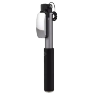 Селфи палка Rock Wire&Mirror USB/ Серый