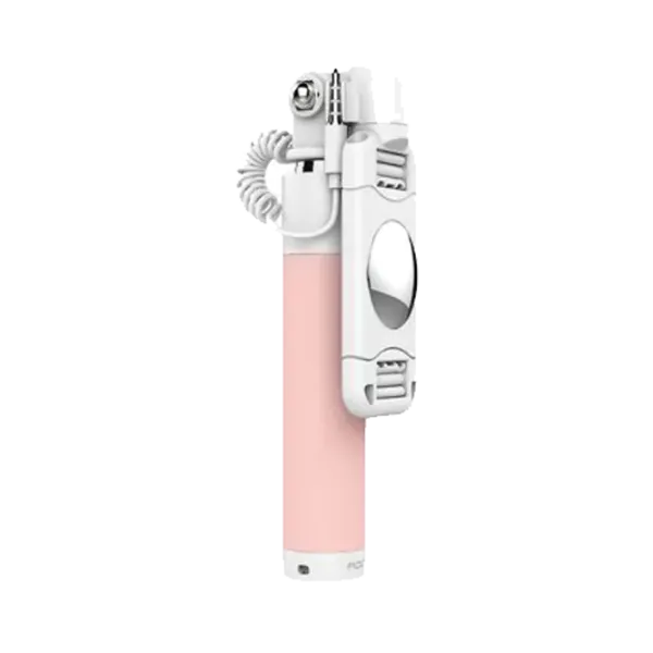 Selfie Stick Rock Mini 60cm Mini-Jack 3.5 mm/ Pink photo 1 Selfie Stick Rock Mini 60cm Mini-Jack 3.5 mm/ Pink photo 1