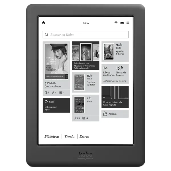 eReaders Kobo Glo HD 6"/ E-Ink Carta HD/ 4 GB/ Black photo 1
