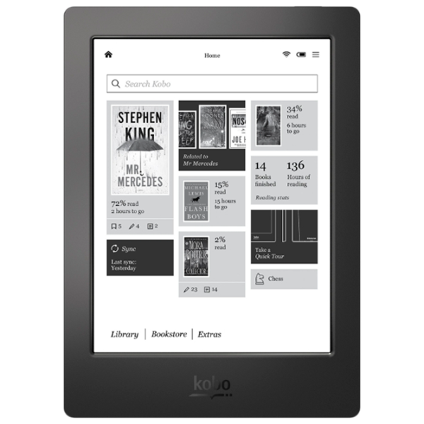 Carte electronică Kobo Aura H2O 6.8"/ E-Ink Carta HD/ 4 GB/ Black photo 1